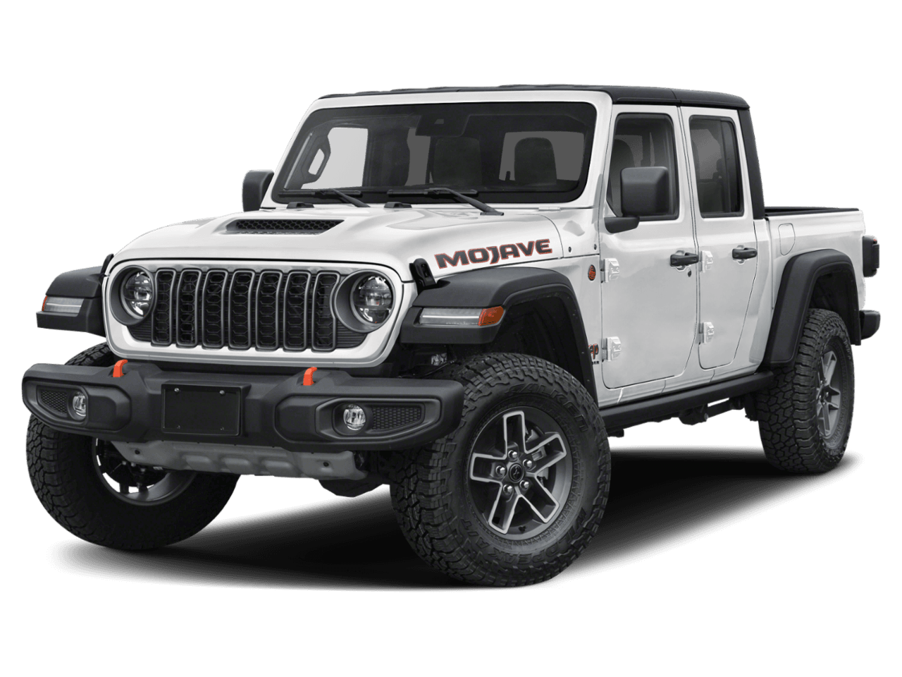 2026 Jeep Gladiator Mojave 4x4 - Front 3/4, facing to the left