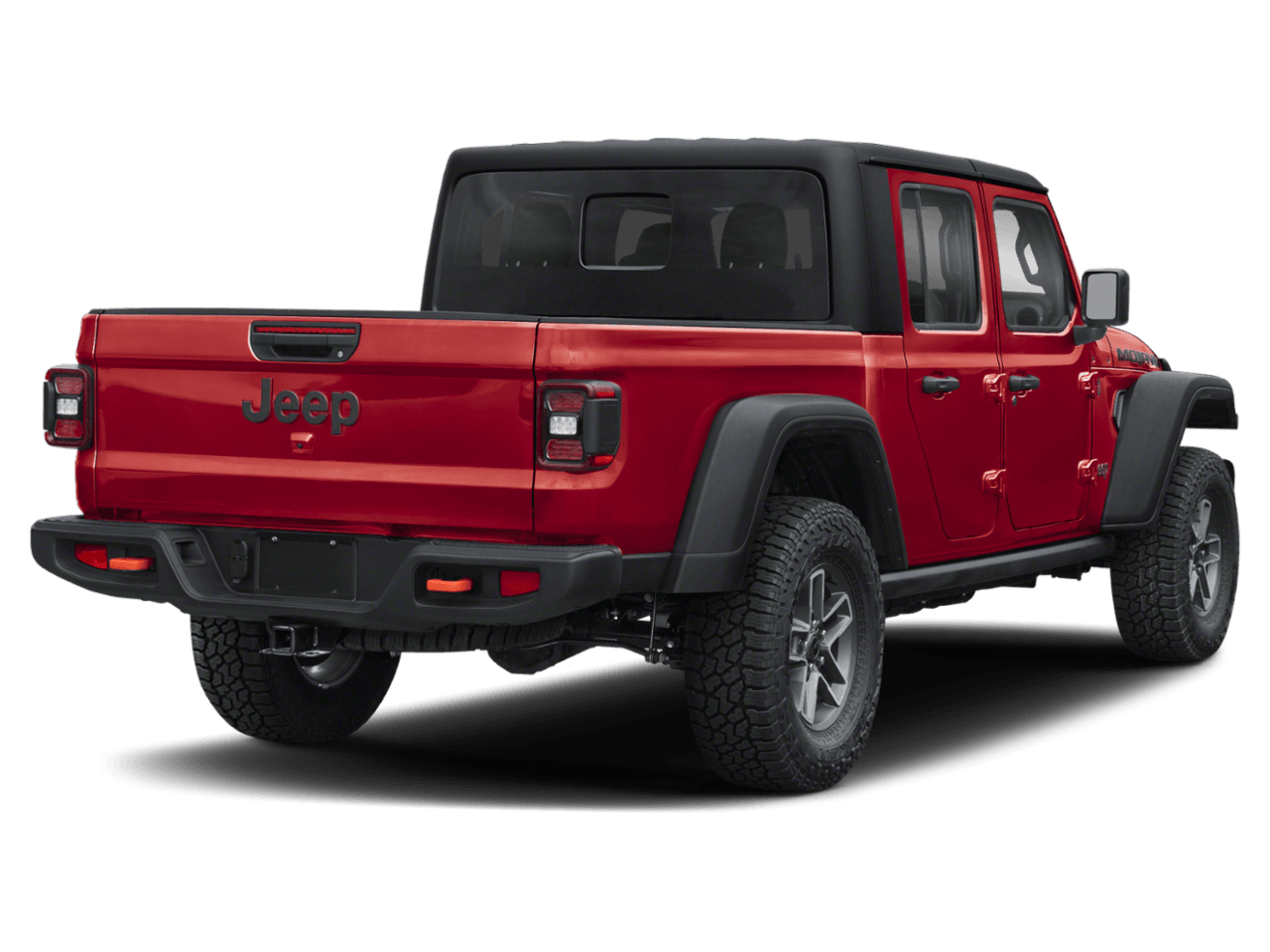 2026 Jeep Gladiator Mojave 4x4 - Rear 3/4, facing to the right