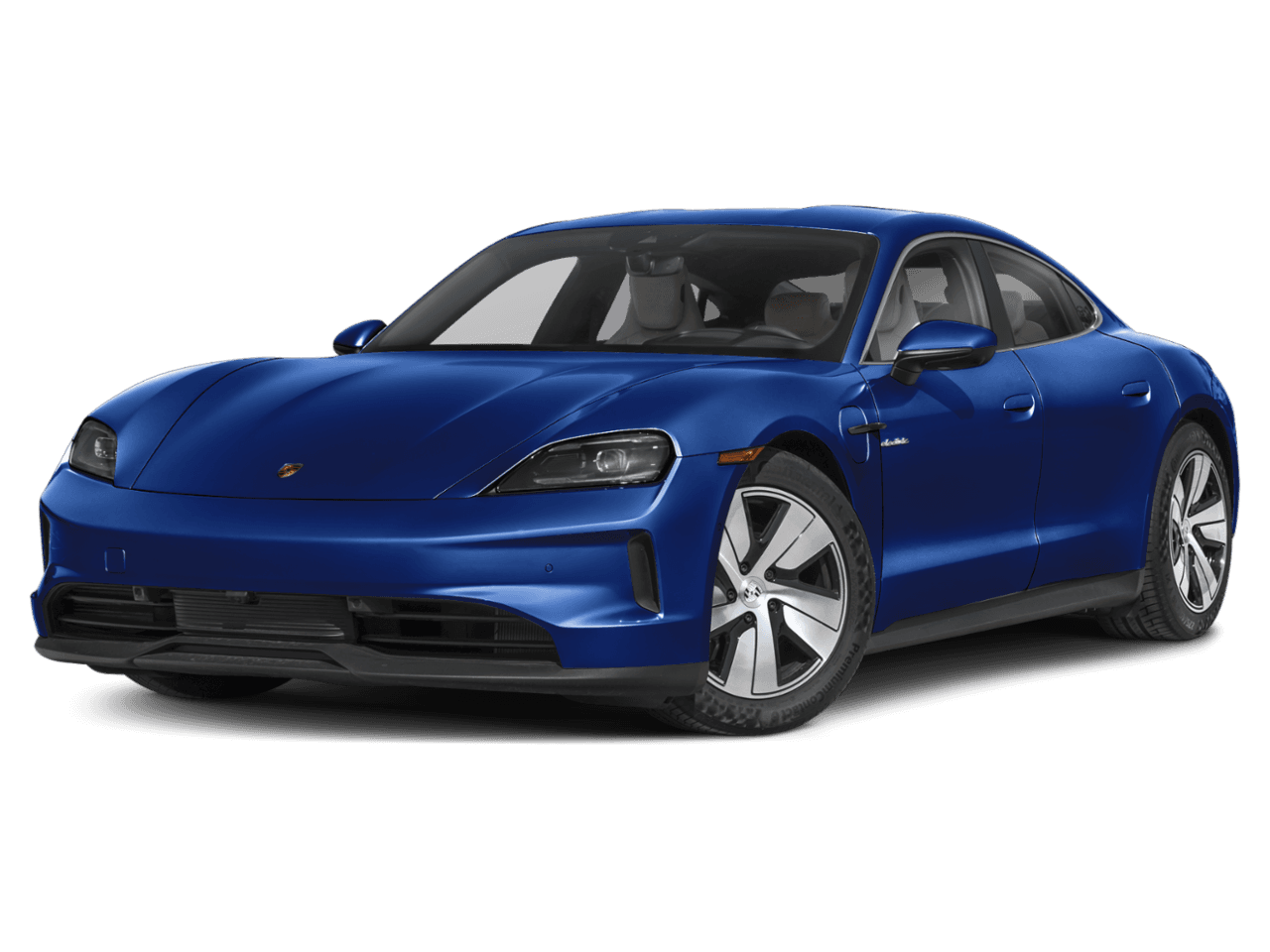 2026 Porsche Taycan 4S - Front 3/4, facing to the left
