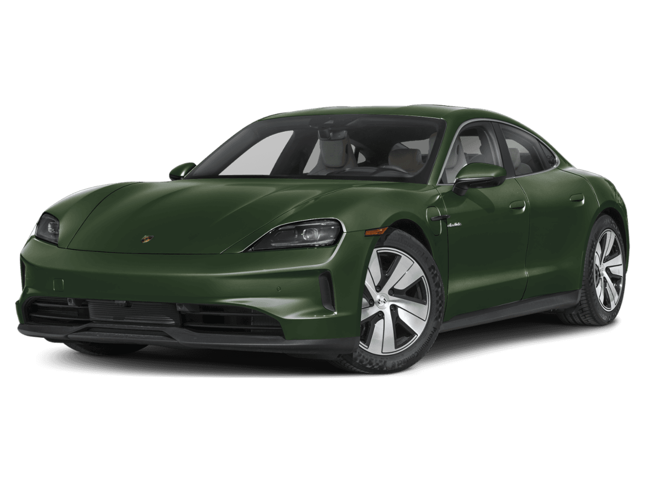 2026 Porsche Taycan 4S - Front 3/4, facing to the left