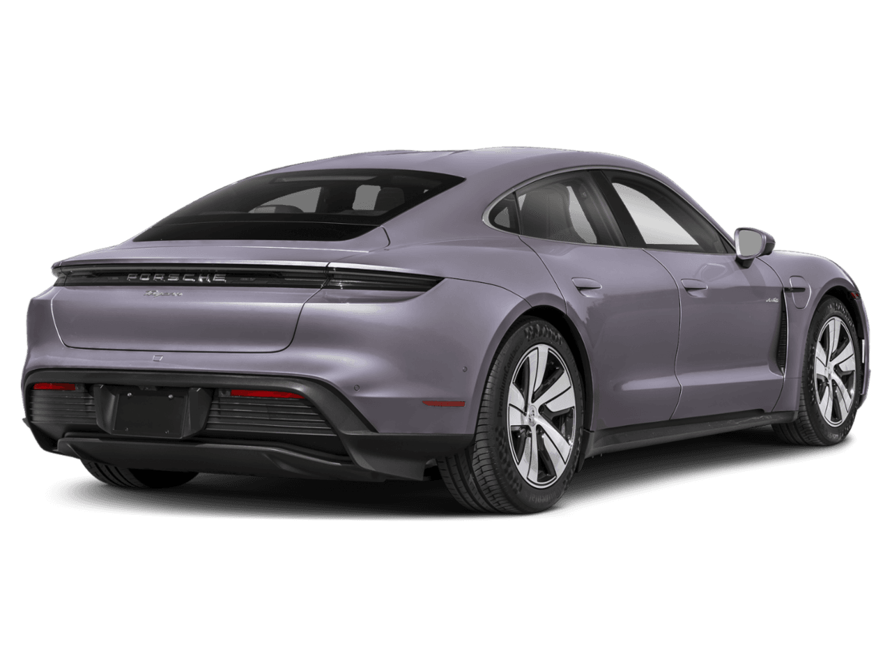 2026 Porsche Taycan 4S - Rear 3/4, facing to the right