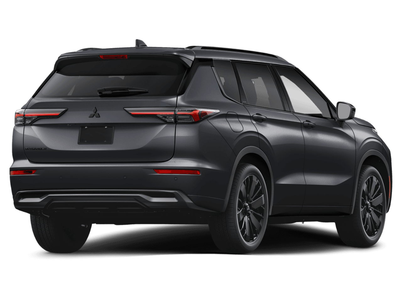 2026 Mitsubishi Outlander Black Edition - Rear 3/4, facing to the right