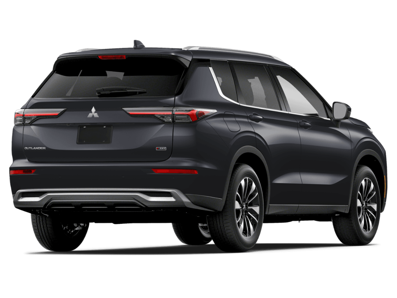 2026 Mitsubishi Outlander LE - Rear 3/4, facing to the right