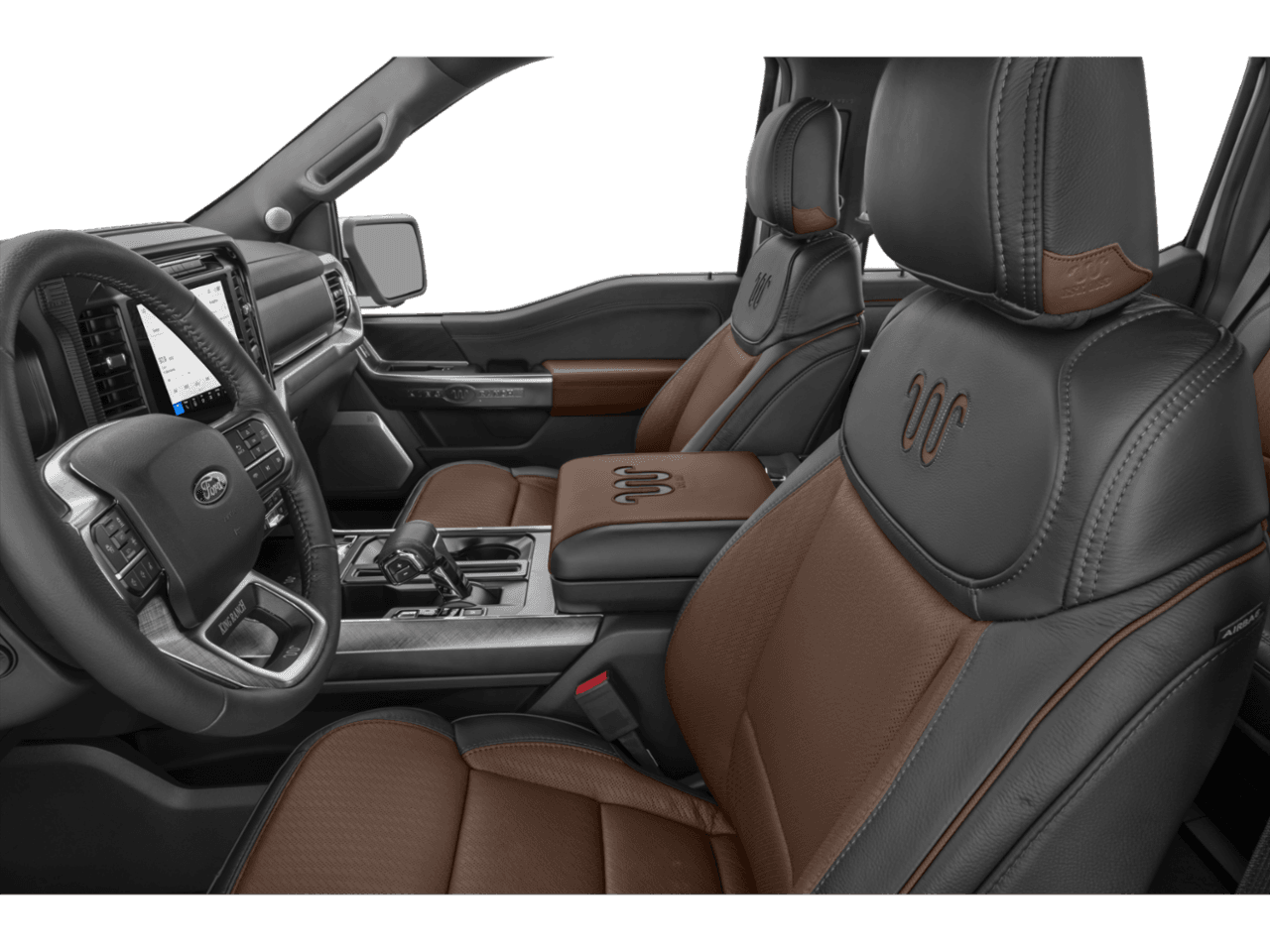2025 Ford F-150 King - Interior Driver's Side with Door Open, Front Seat Feature