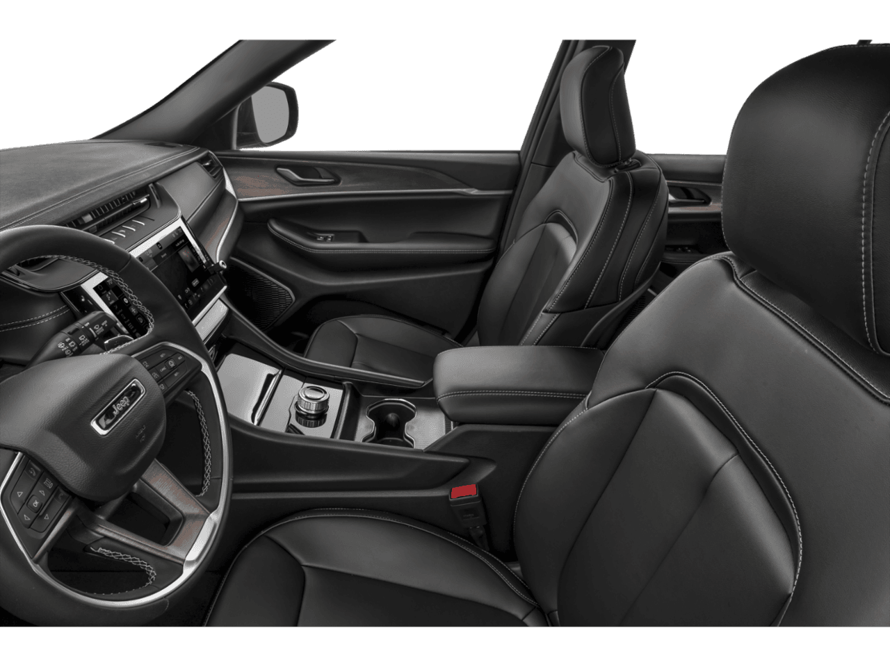 2026 Jeep Grand Cherokee Limited Reserve - Interior Driver's Side with Door Open, Front Seat Feature