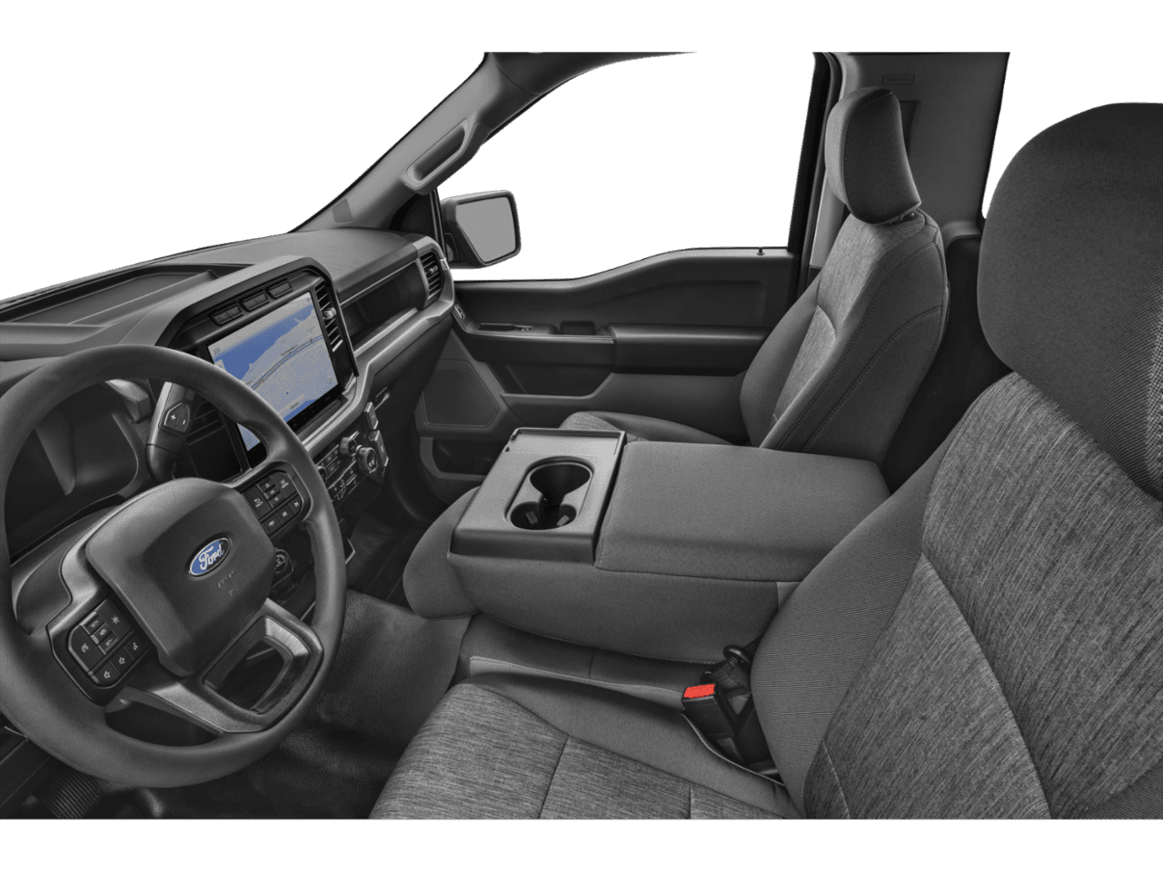 2026 Ford F-150 XL - Interior Driver's Side with Door Open, Front Seat Feature