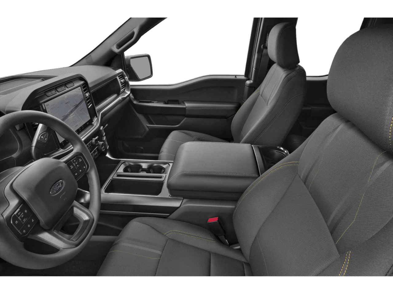 2026 Ford F-150 STX - Interior Driver's Side with Door Open, Front Seat Feature