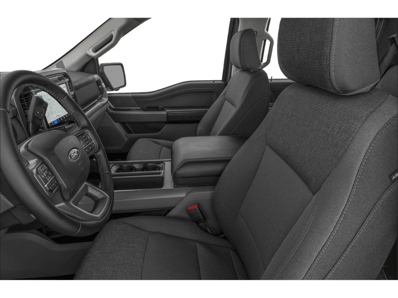 2026 Ford F-150 XLT - Interior Driver's Side with Door Open, Front Seat Feature