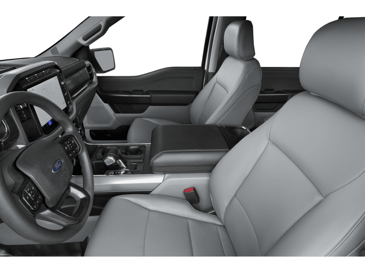 2026 Ford F-150 Lightning Pro - Interior Driver's Side with Door Open, Front Seat Feature