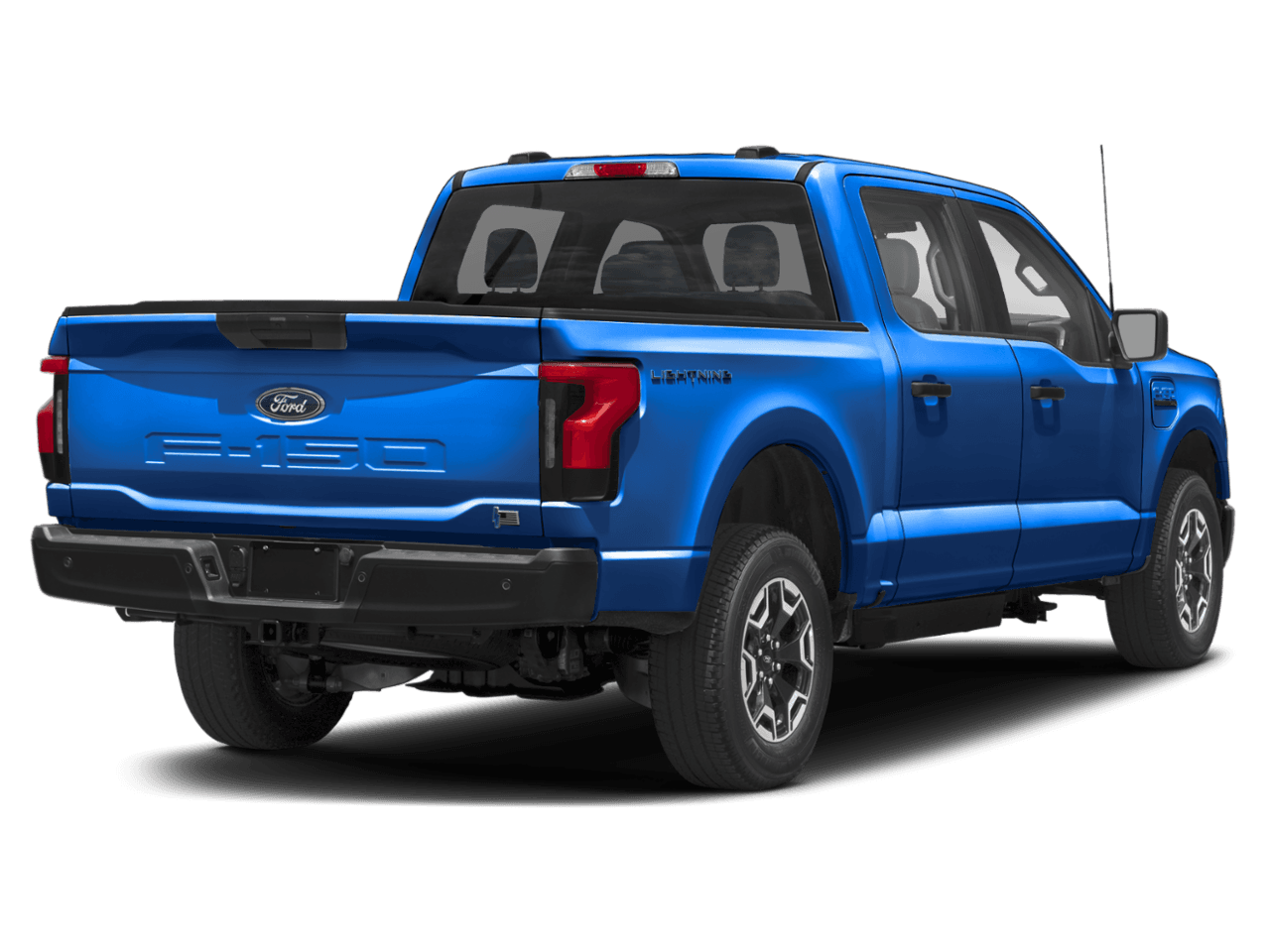 2026 Ford F-150 Lightning Pro - Rear 3/4, facing to the right