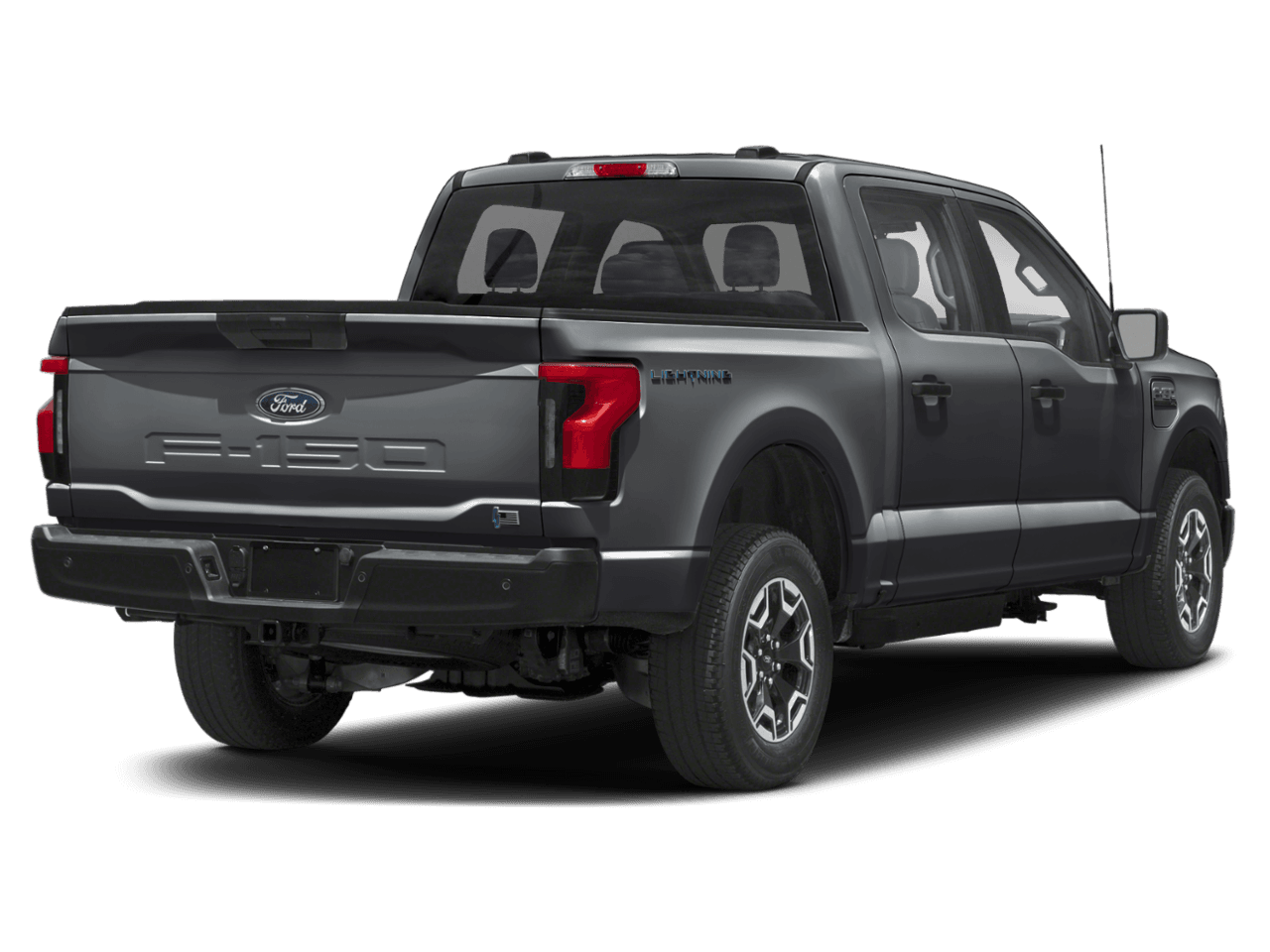 2026 Ford F-150 Lightning Pro - Rear 3/4, facing to the right