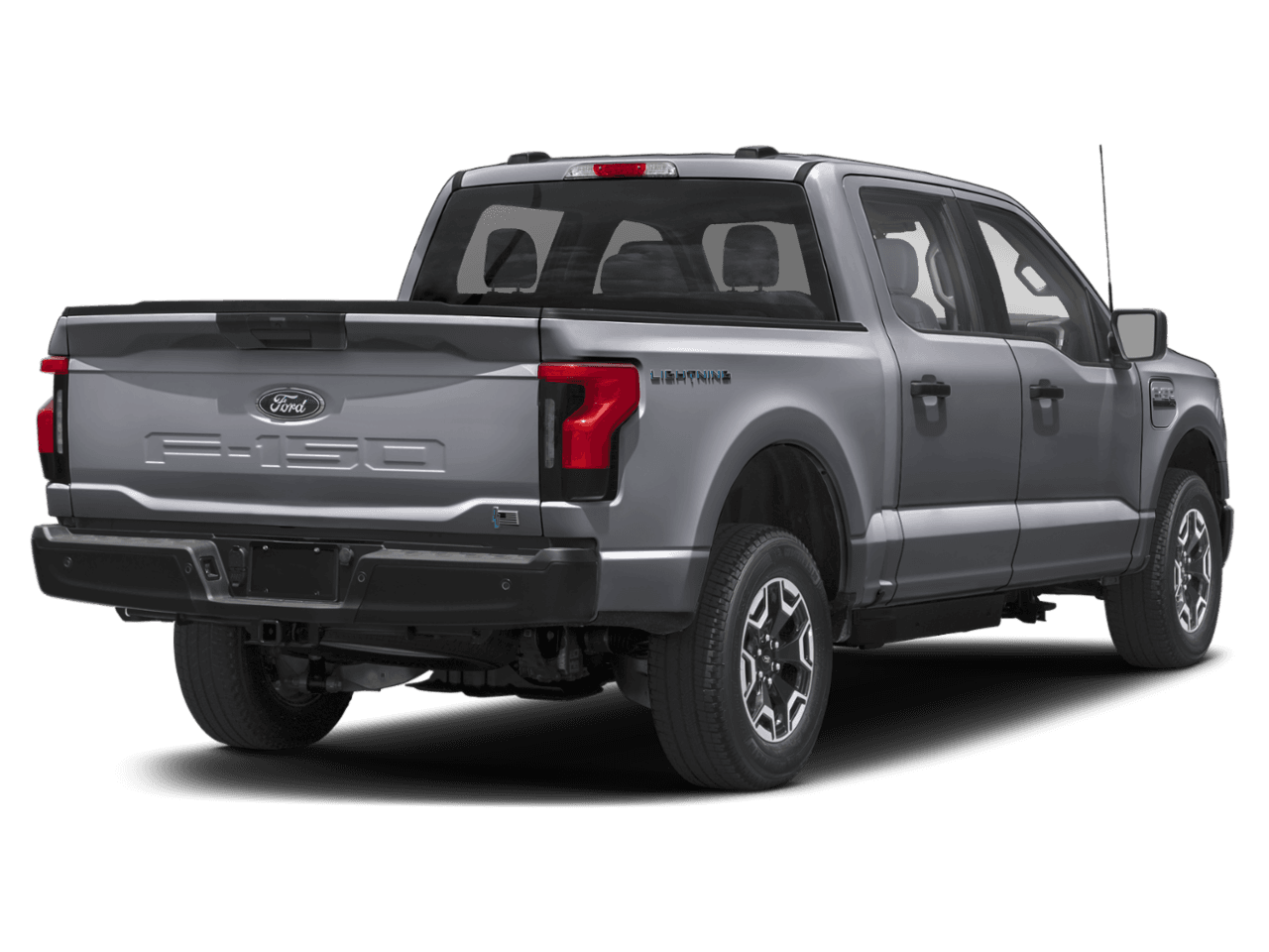 2026 Ford F-150 Lightning Pro - Rear 3/4, facing to the right