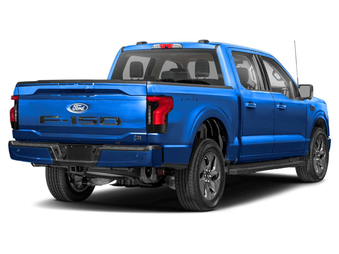 2026 Ford F-150 Lightning Flash - Rear 3/4, facing to the right