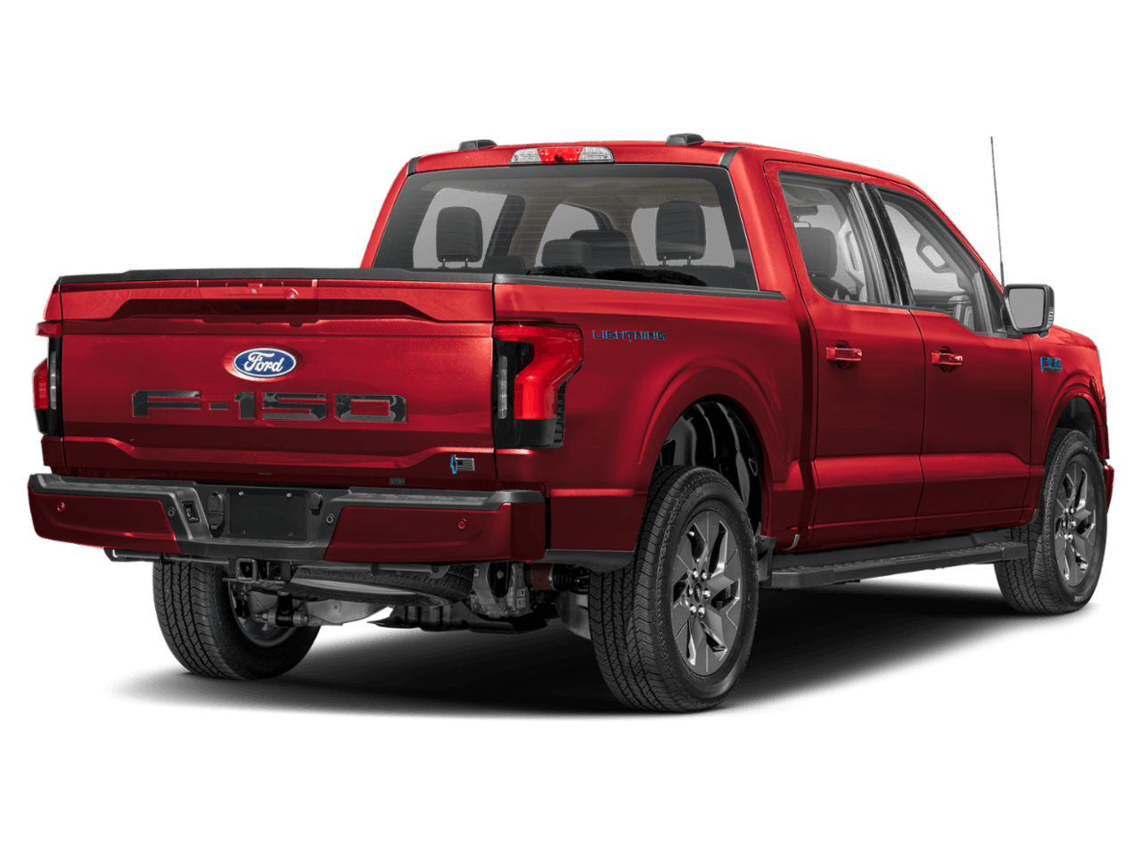 2026 Ford F-150 Lightning Flash - Rear 3/4, facing to the right