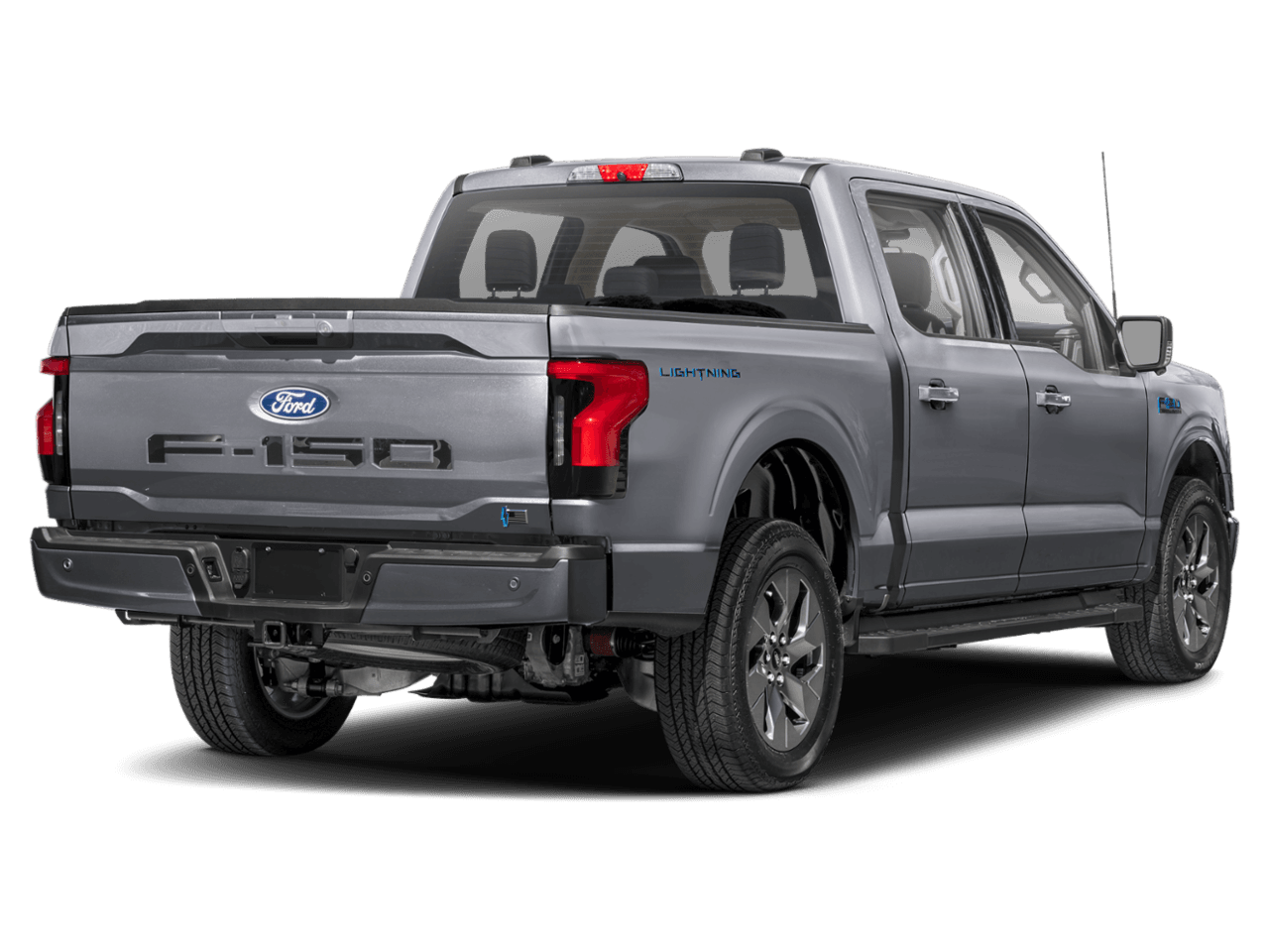 2026 Ford F-150 Lightning Flash - Rear 3/4, facing to the right