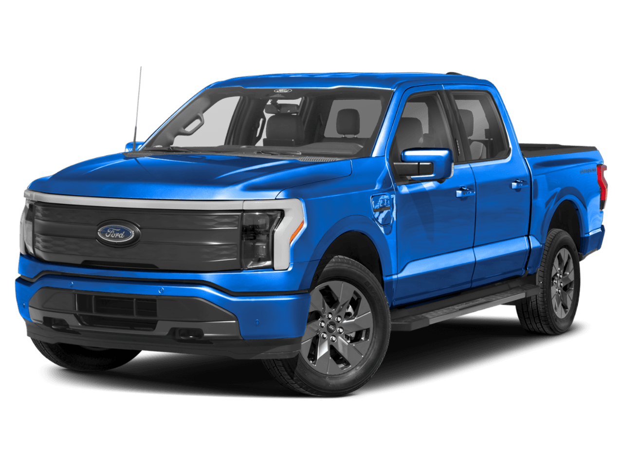 2026 Ford F-150 Lightning LARIAT - Front 3/4, facing to the left