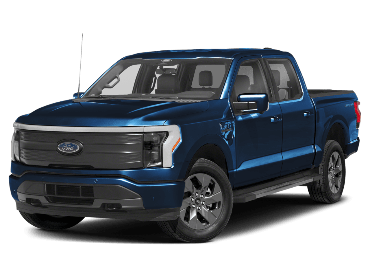 2026 Ford F-150 Lightning LARIAT - Front 3/4, facing to the left