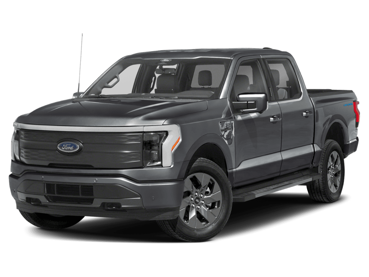 2026 Ford F-150 Lightning LARIAT - Front 3/4, facing to the left