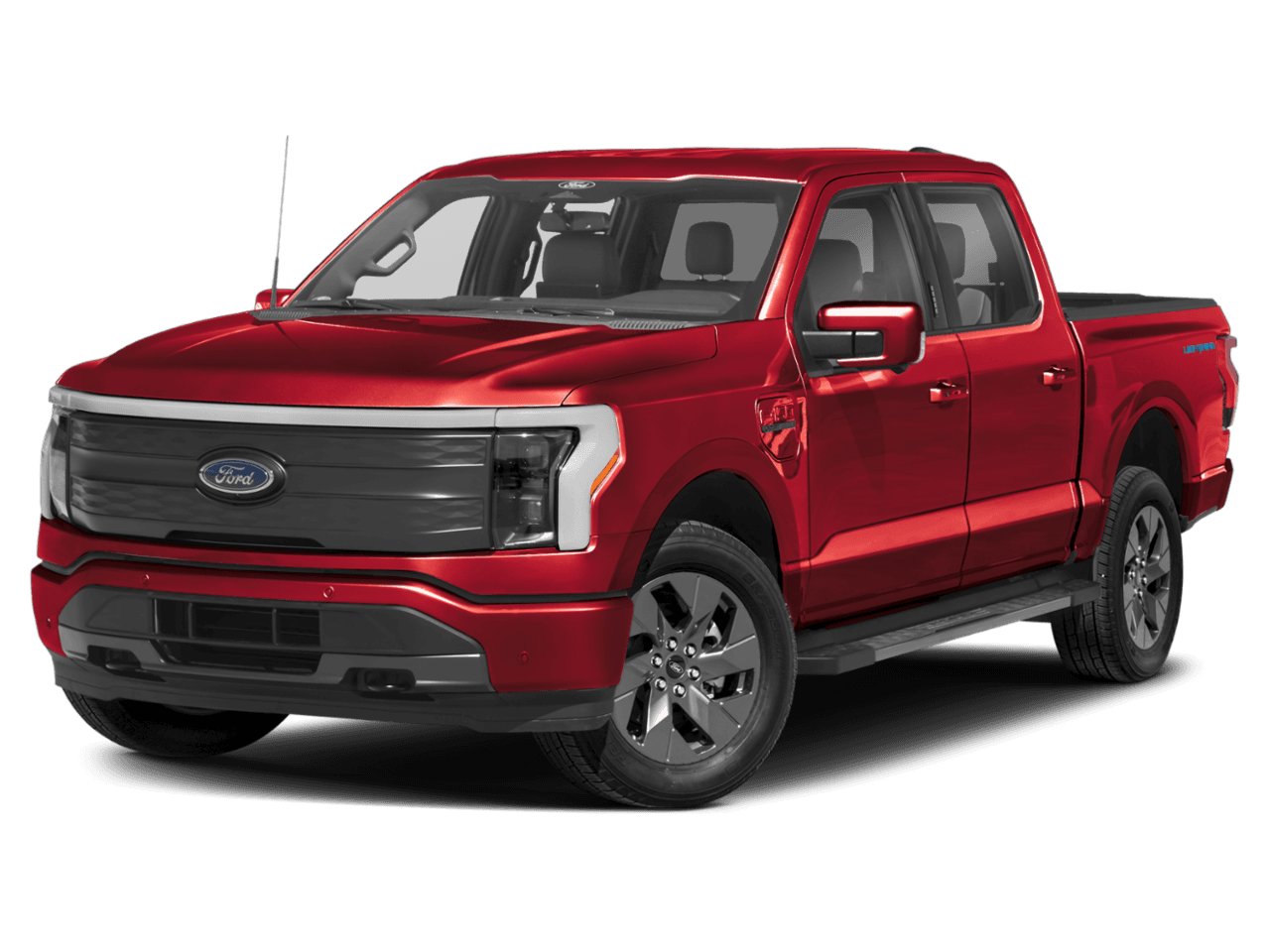 2026 Ford F-150 Lightning LARIAT - Front 3/4, facing to the left