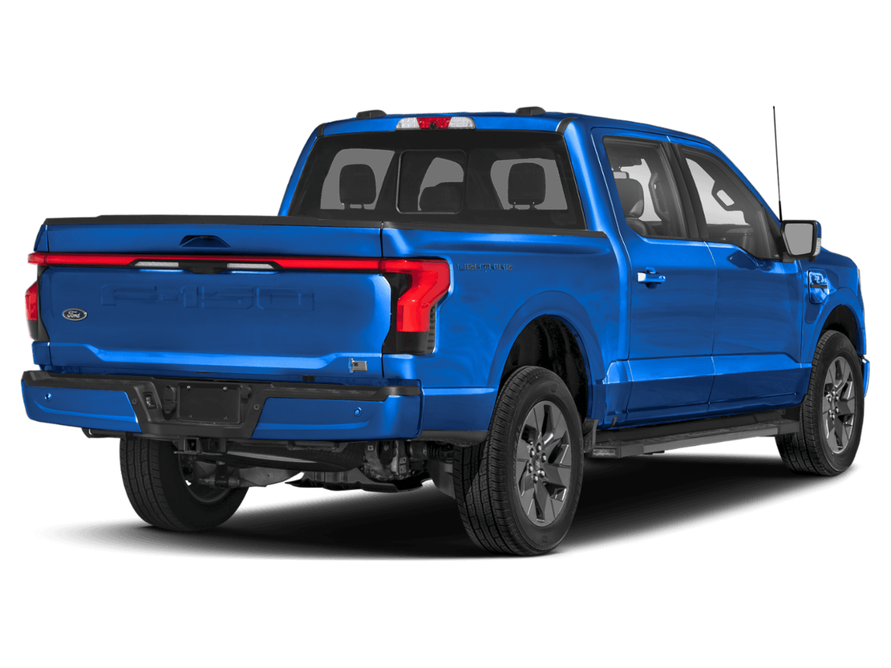 2026 Ford F-150 Lightning LARIAT - Rear 3/4, facing to the right