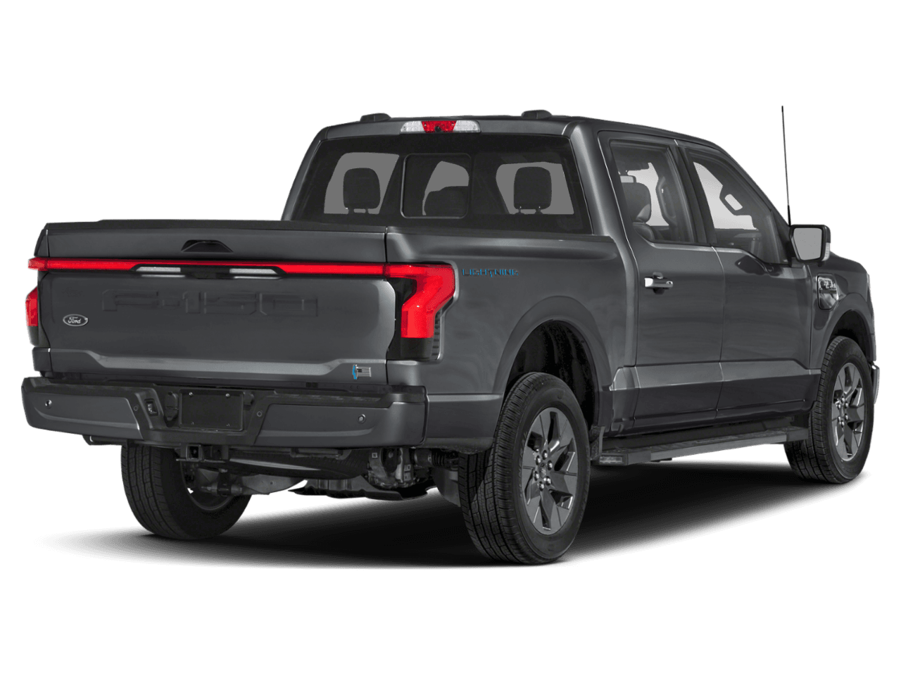 2026 Ford F-150 Lightning LARIAT - Rear 3/4, facing to the right