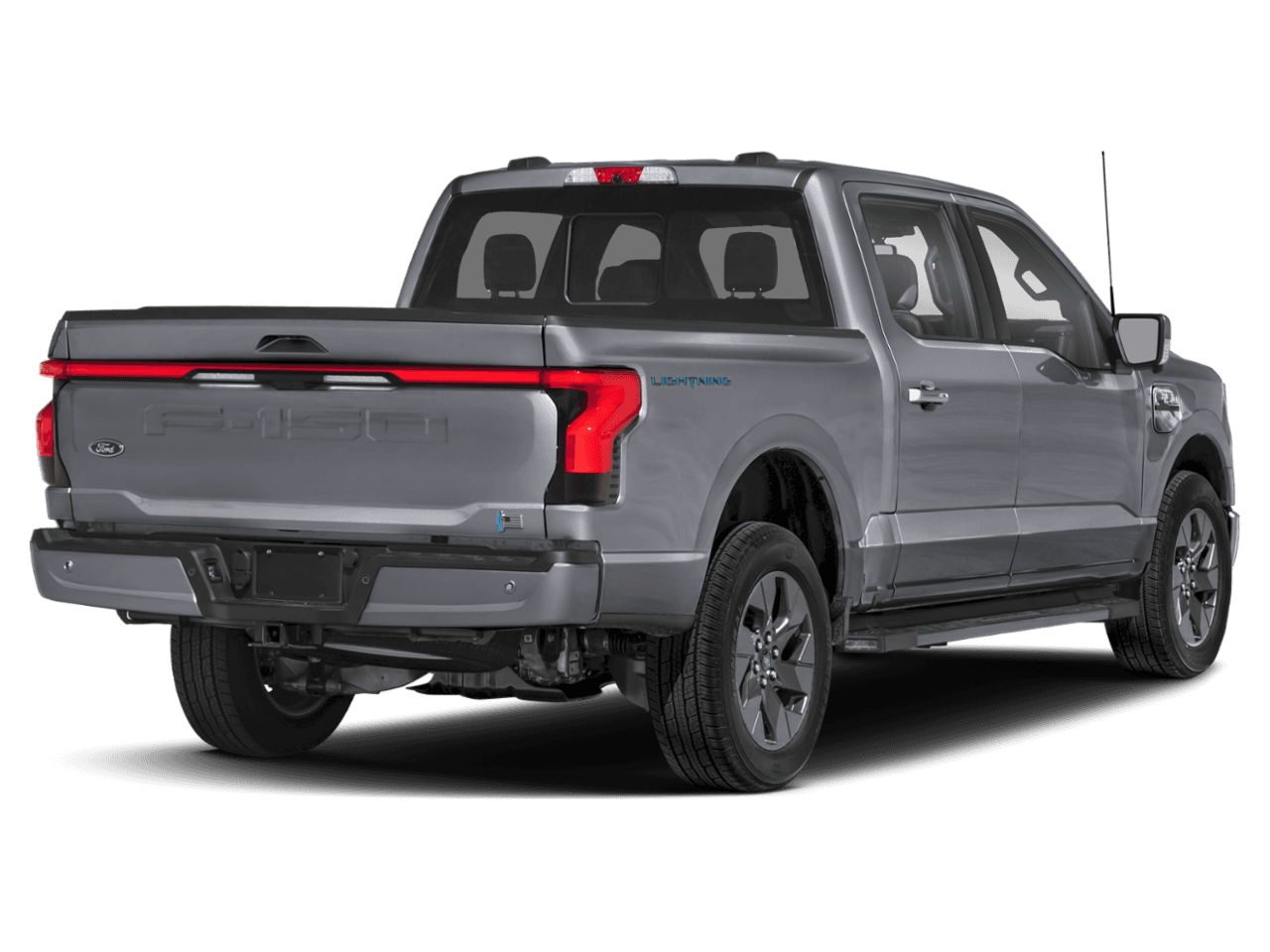 2026 Ford F-150 Lightning LARIAT - Rear 3/4, facing to the right