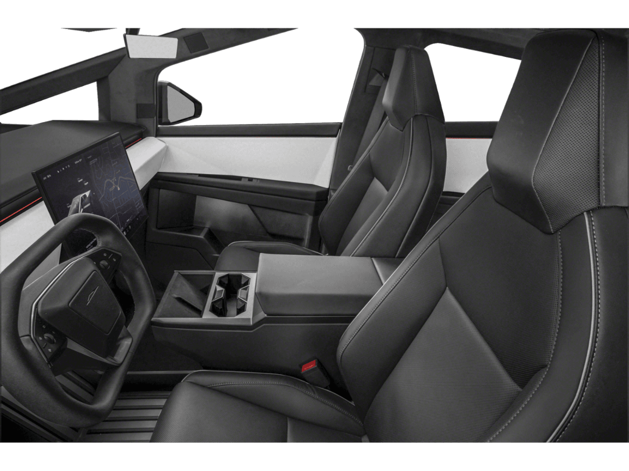 2026 Tesla Cybertruck  - Interior Driver's Side with Door Open, Front Seat Feature