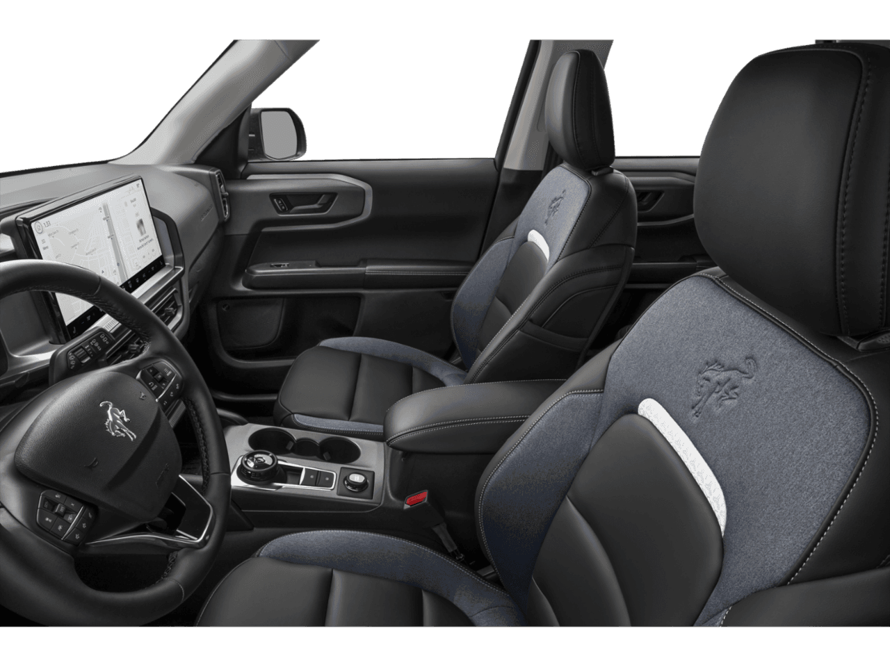 2026 Ford Bronco Sport Outer Banks - Interior Driver's Side with Door Open, Front Seat Feature