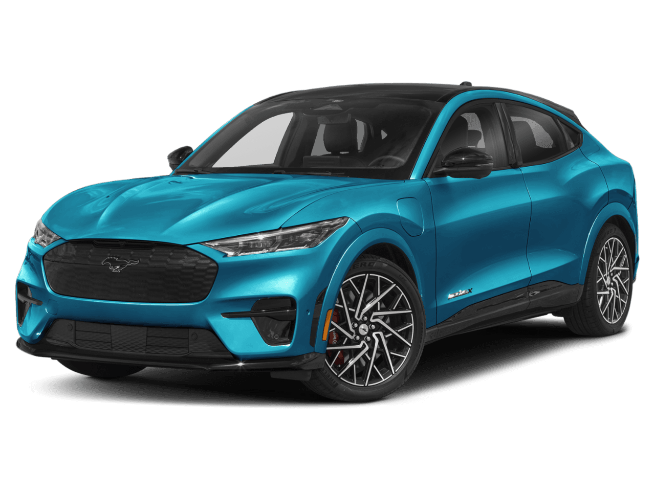 2026 Ford Mustang Mach-E GT - Front 3/4, facing to the left