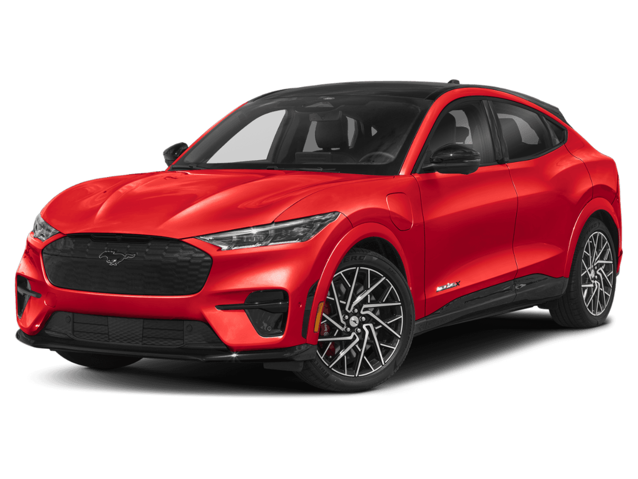 2026 Ford Mustang Mach-E GT - Front 3/4, facing to the left