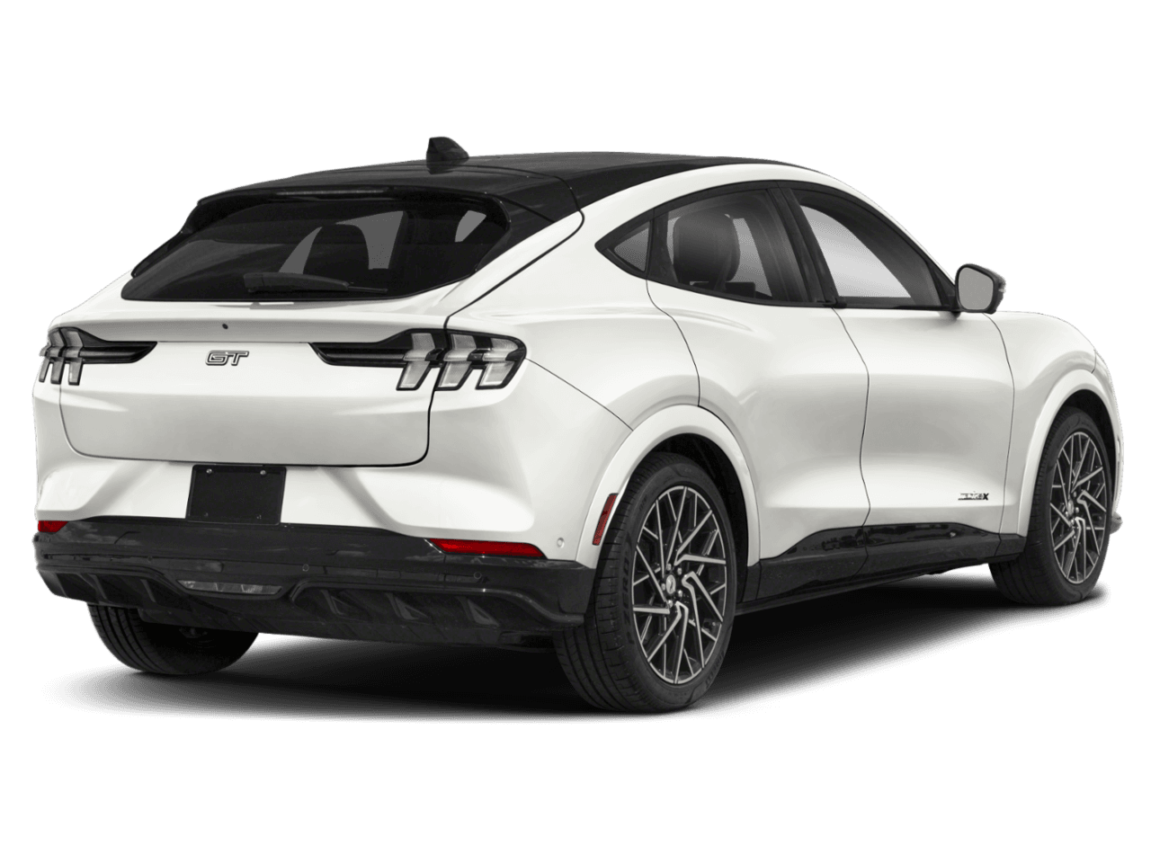 2026 Ford Mustang Mach-E GT - Rear 3/4, facing to the right