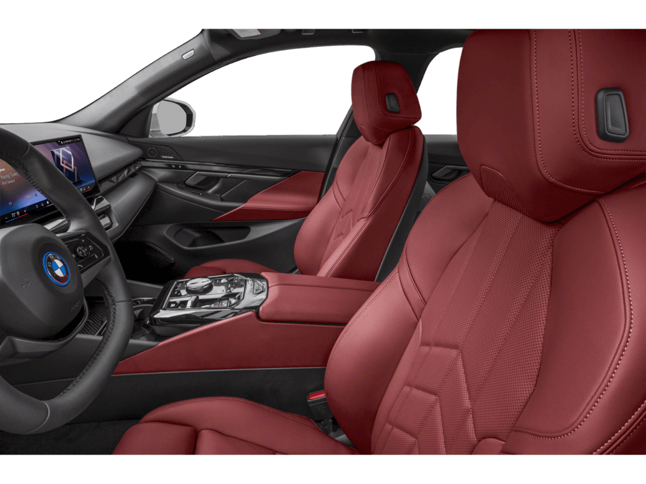 2026 BMW i5 M60 - Interior Driver's Side with Door Open, Front Seat Feature