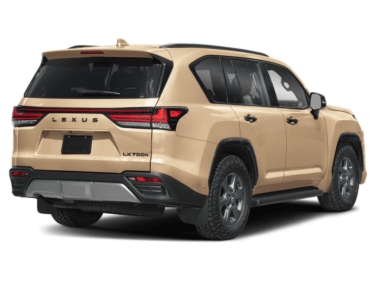 2026 Lexus LX LX 700h Overtrail - Rear 3/4, facing to the right