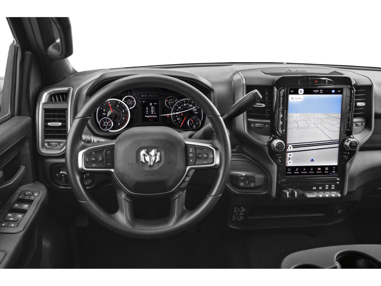 2026 Ram 2500 Black - Interior Drivers Dash