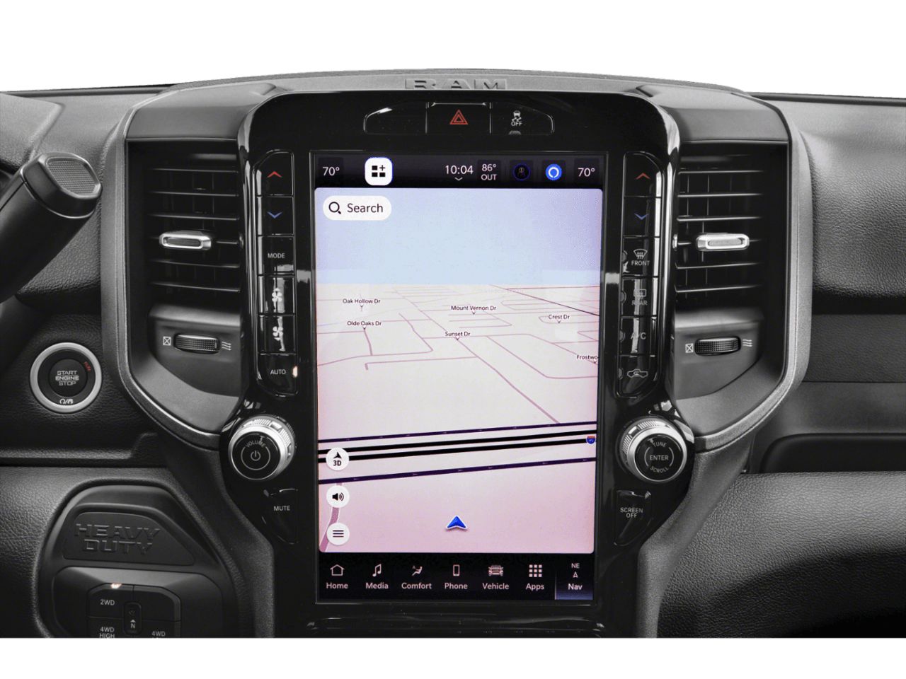 2026 Ram 2500 Black - Interior Navigation System
