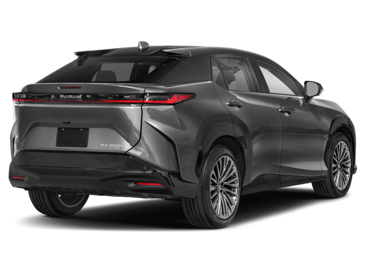 2026 Lexus RZ RZ 450e Luxury - Rear 3/4, facing to the right