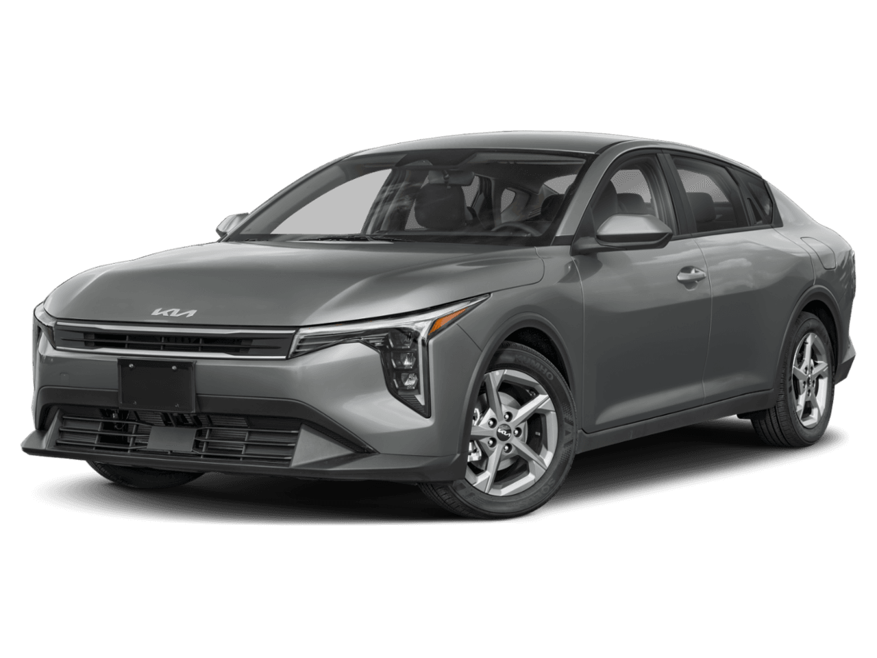2026 Kia K4 LXS - Front 3/4, facing to the left