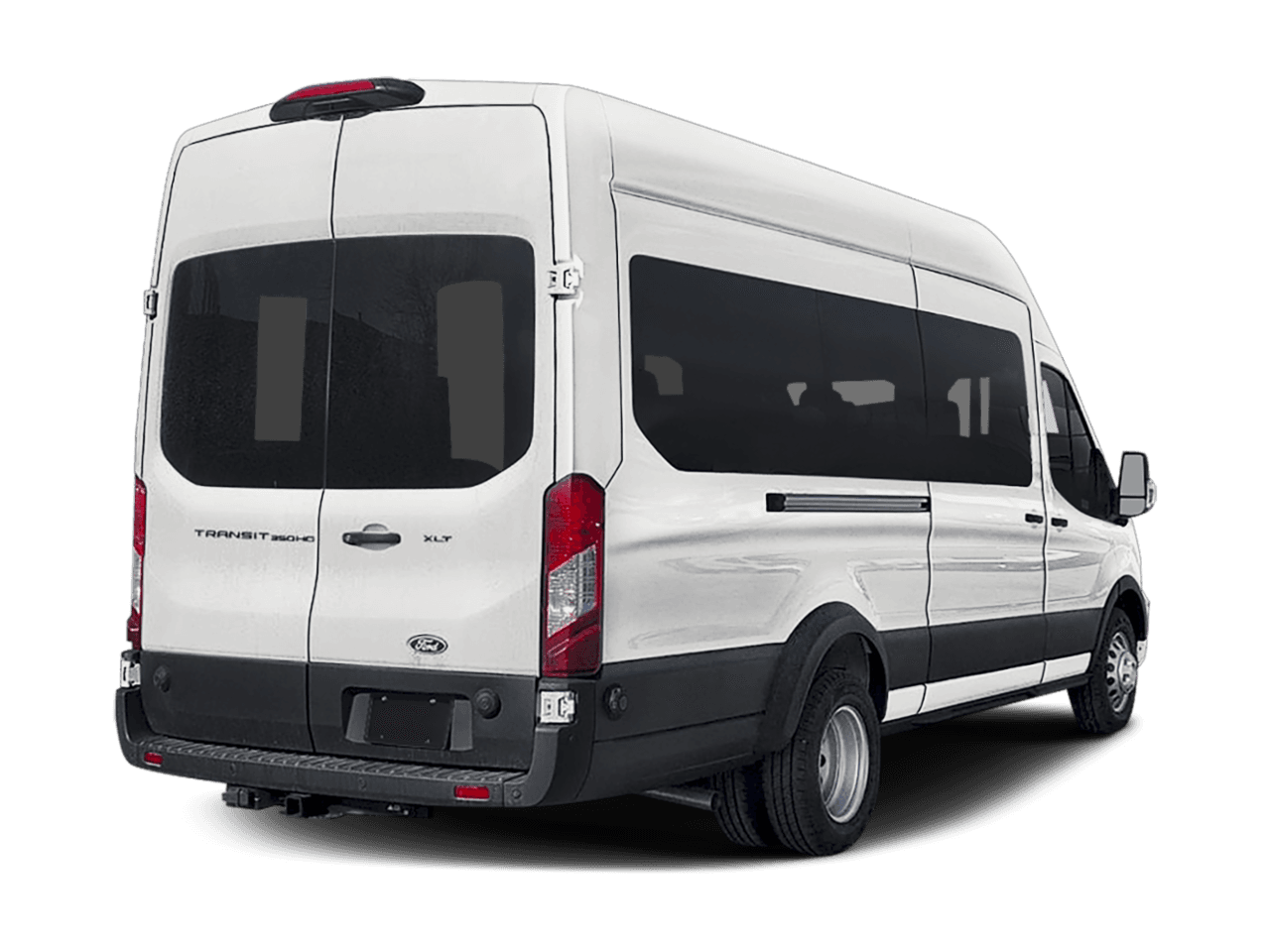 2026 Ford Transit Passenger Wagon T-350 - Rear 3/4, facing to the right