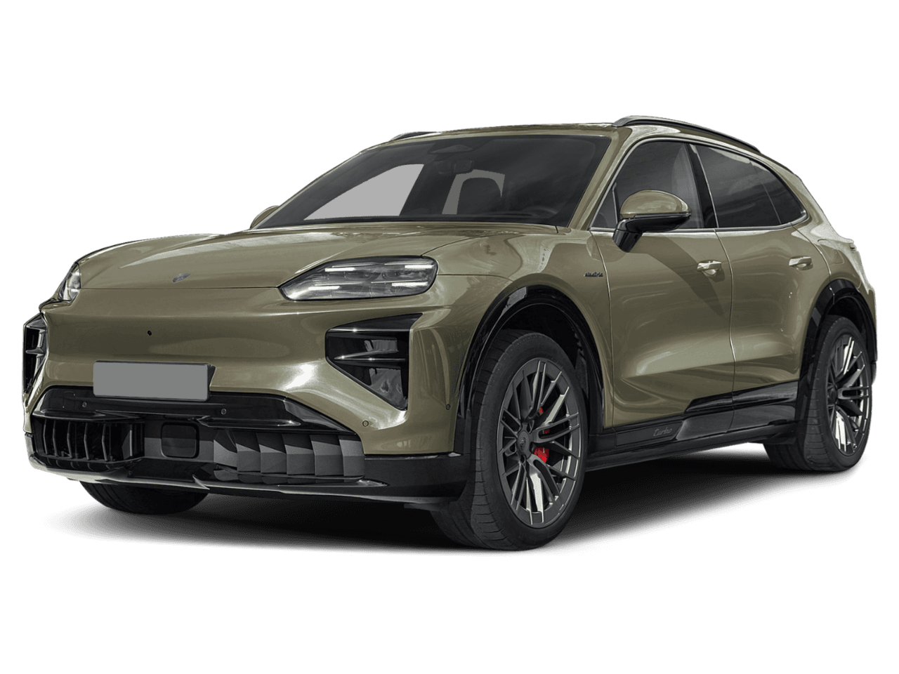 2026 Porsche Cayenne Electric - Front 3/4, facing to the left