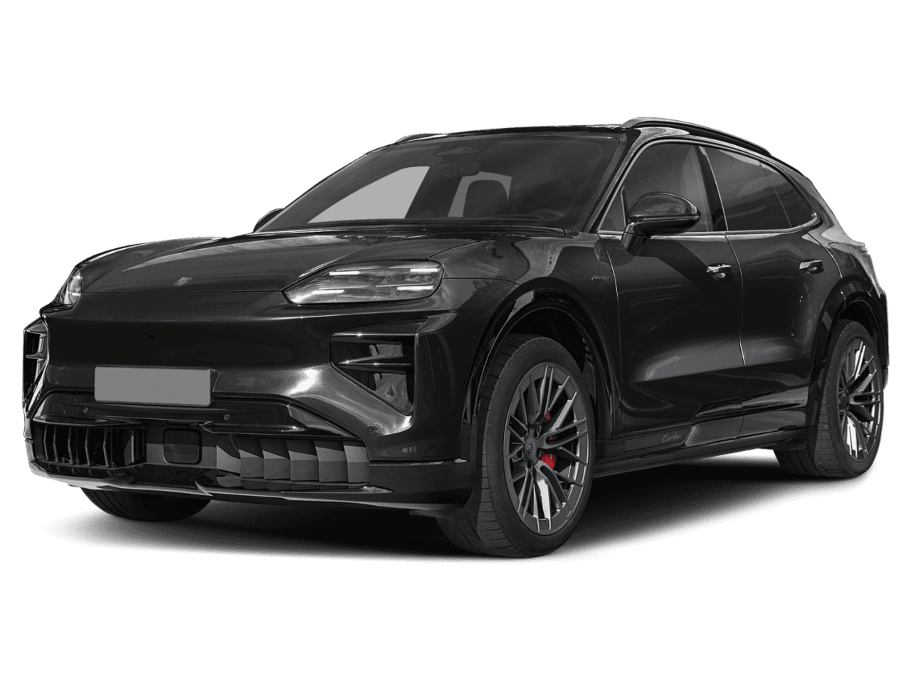2026 Porsche Cayenne Turbo - Front 3/4, facing to the left