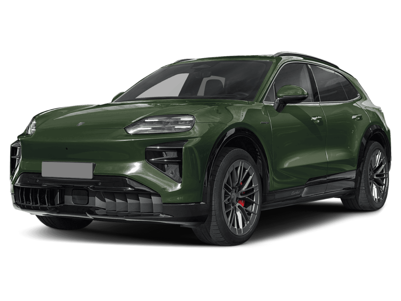 2026 Porsche Cayenne Turbo - Front 3/4, facing to the left