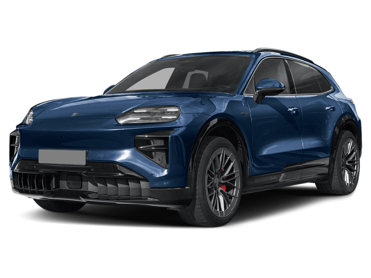 2026 Porsche Cayenne Turbo - Front 3/4, facing to the left