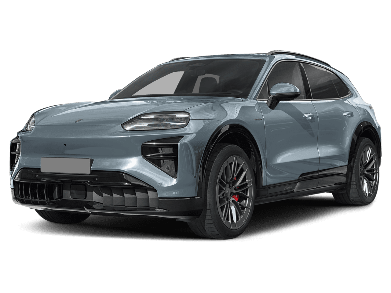 2026 Porsche Cayenne Turbo - Front 3/4, facing to the left