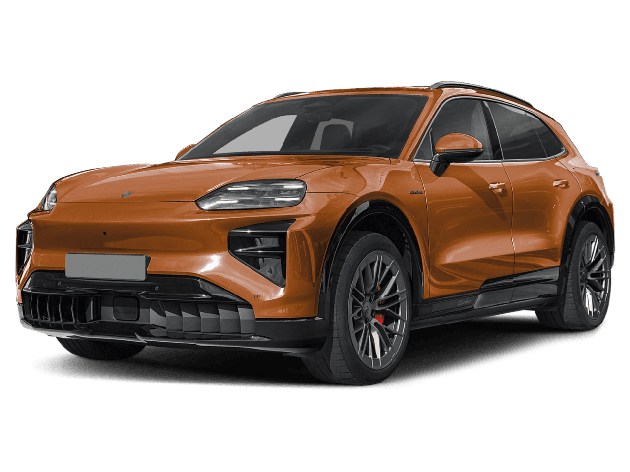 2026 Porsche Cayenne Turbo - Front 3/4, facing to the left