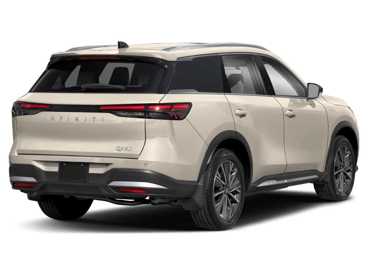 2027 INFINITI QX60 LUXE - Rear 3/4, facing to the right