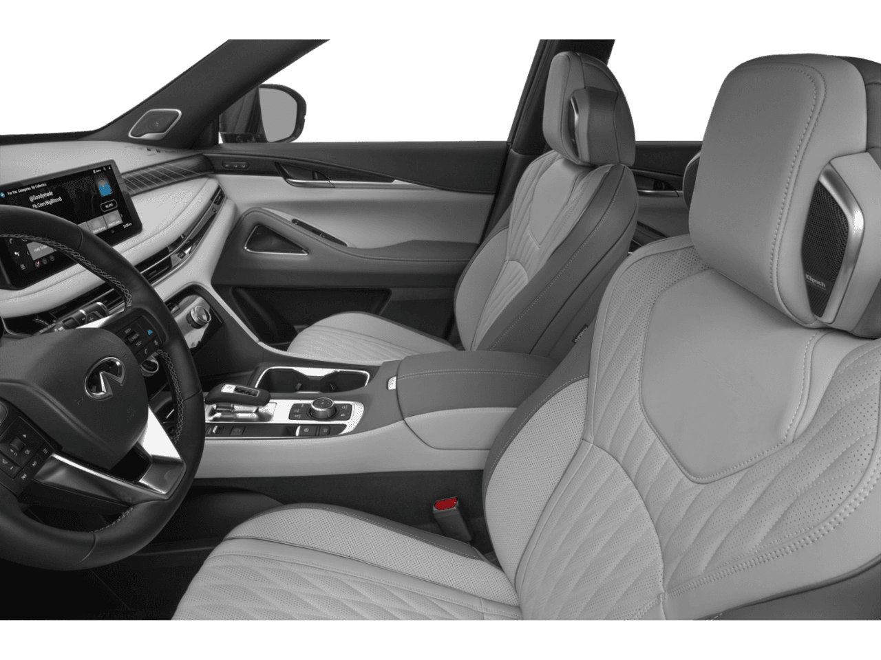 2027 INFINITI QX60 AUTOGRAPH - Interior Driver's Side with Door Open, Front Seat Feature