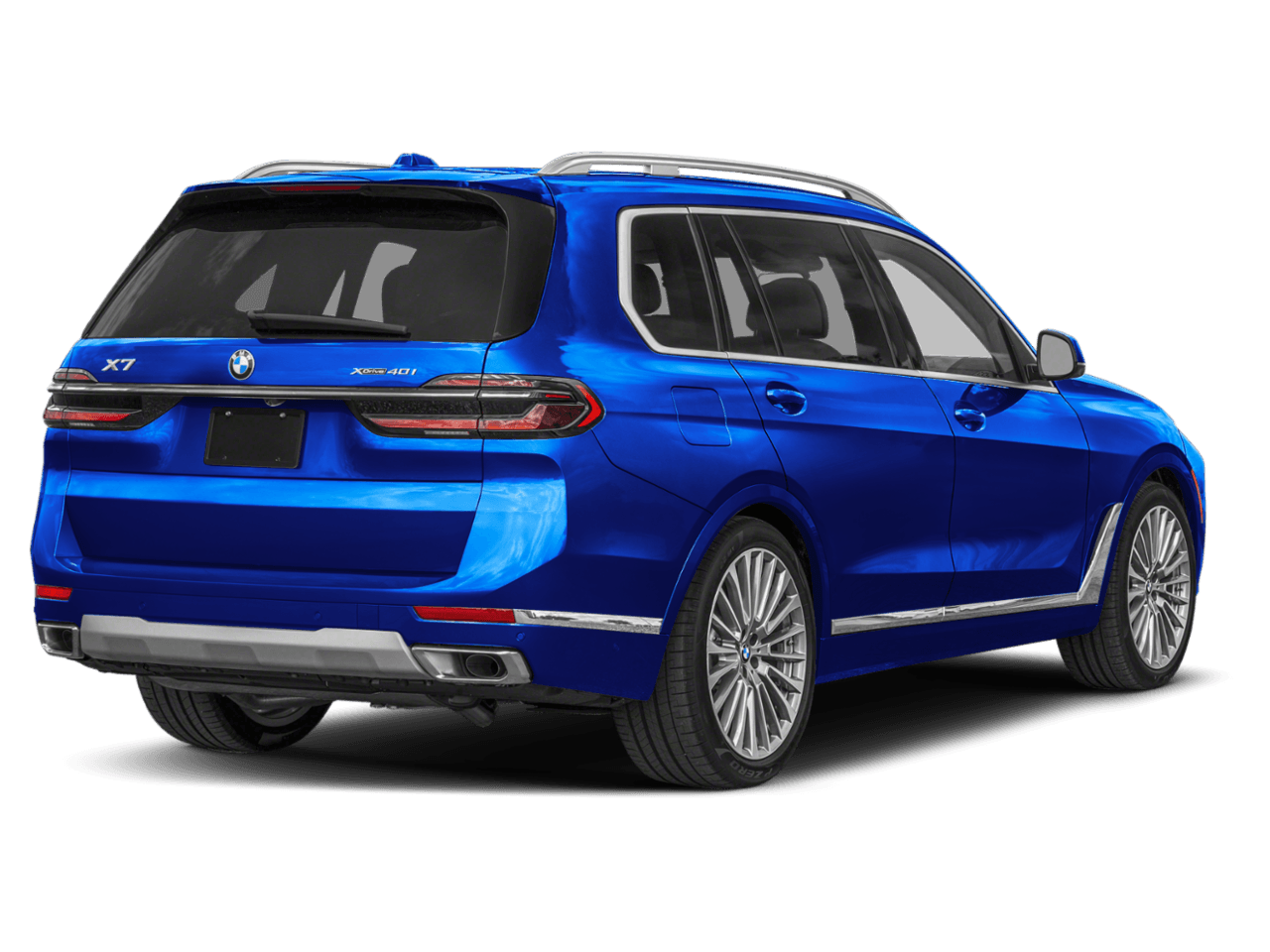 2027 BMW X7 M60i - Rear 3/4, facing to the right