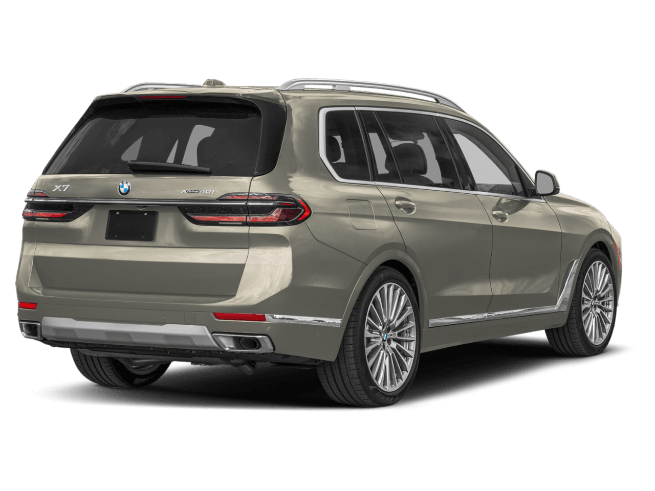 2027 BMW X7 M60i - Rear 3/4, facing to the right
