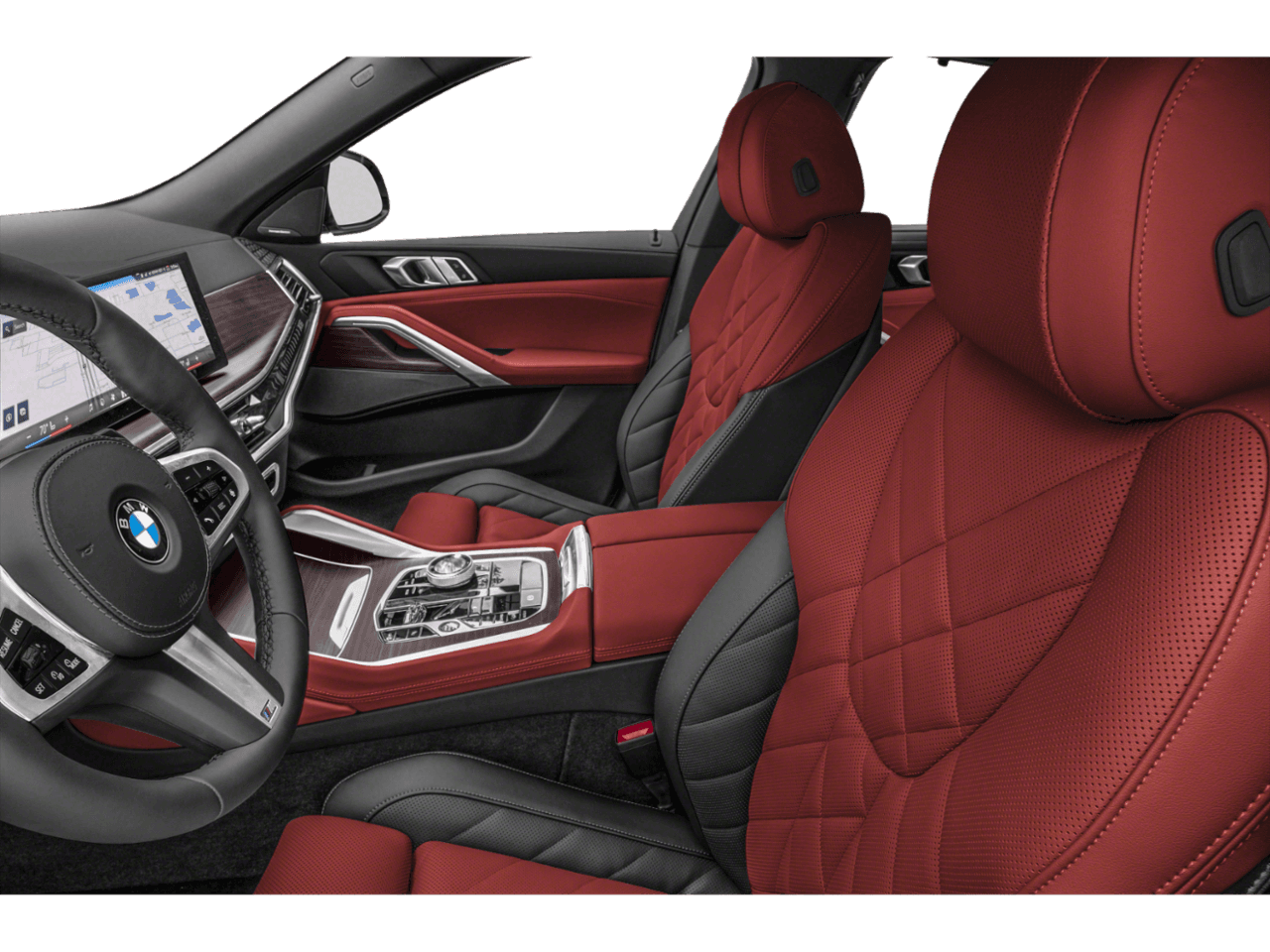 2027 BMW X6 xDrive40i - Interior Driver's Side with Door Open, Front Seat Feature
