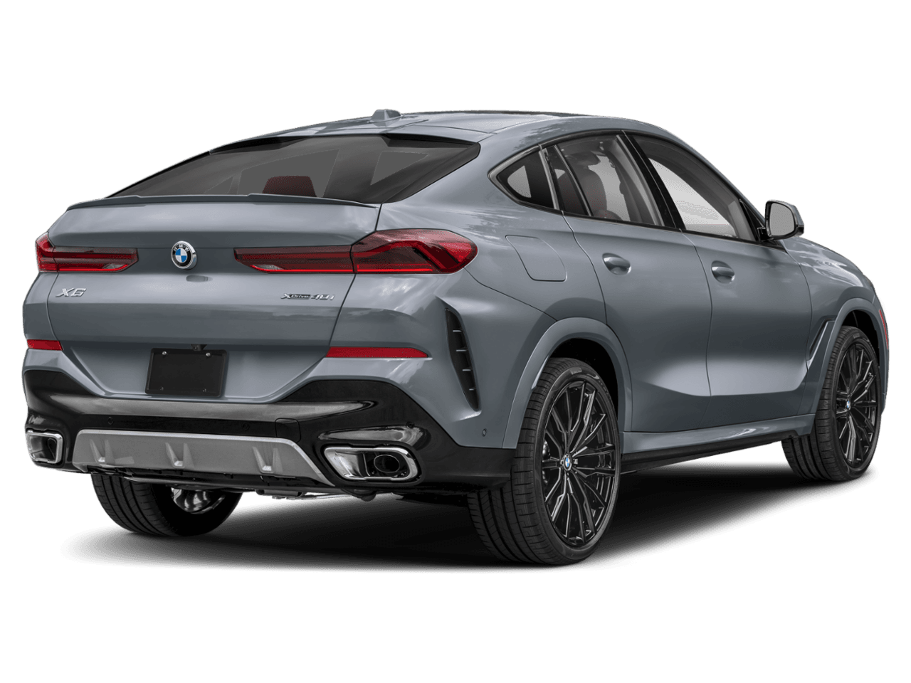 2027 BMW X6 M60i - Rear 3/4, facing to the right